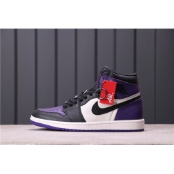 Air Jordan 1 Court Purple Purple Black white 555088-501