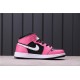 Air Jordan 1 Mid Pink Sicle Pink black 555112-002